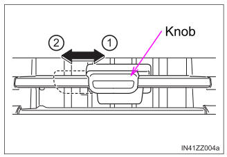 Toyota Yaris. Adjusting the Vents