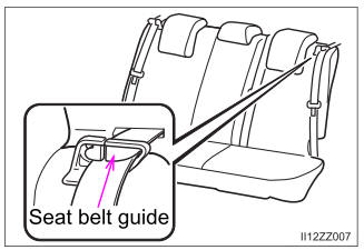 Toyota Yaris. Fastening the Seat Belt