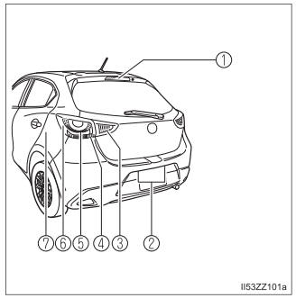 Toyota Yaris. Light Bulbs