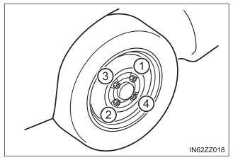 Toyota Yaris. Mounting the Spare Tire