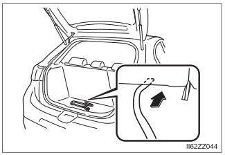 Toyota Yaris. Mounting the Spare Tire