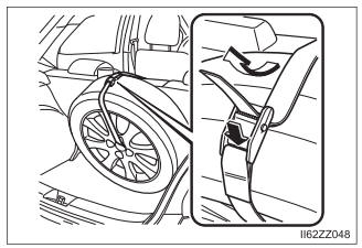 Toyota Yaris. Mounting the Spare Tire