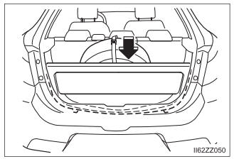 Toyota Yaris. Mounting the Spare Tire