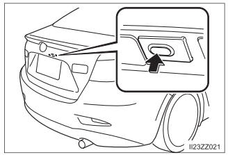 Toyota Yaris. Opening and Closing the Liftgate/Trunk Lid