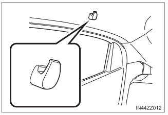 Toyota Yaris. Rear Coat Hooks