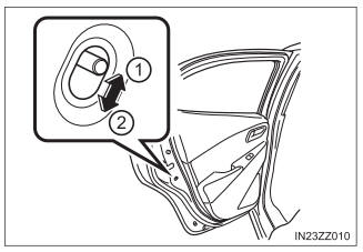 Toyota Yaris. Rear Door Child Safety Locks