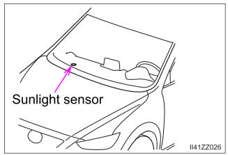 Toyota Yaris. Sunlight/Temperature Sensor